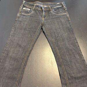 Vintage Diesel Low Rise Dark Gray Denim Bootcut Flare Jeans